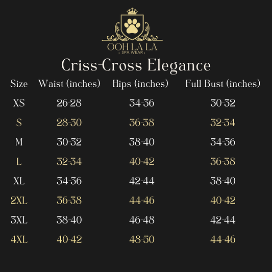 Criss-Cross Elegance Smock Black Onyx
